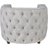 Libra Helix Chester Club Chair Ivory Velvet